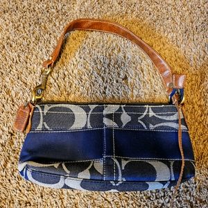 Small Navy Coach handbag